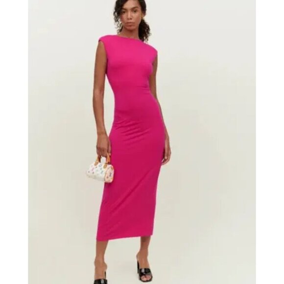 Reformation Nili Knit Midi Dress - Picture 1 of 7